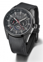 PILO & Co Pieces d'Exception REF. P0609HAB PVD BLACK ANTHRACITE AUTOMATIC - GMT - POWER RESERVE