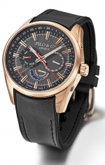 PILO & Co Pieces d'Exception REF. P0607HAGR ROSE GOLD PVD DARK GREY AUTOMATIC - GMT - POWER RESERVE