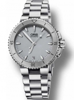 ORIS AQUIS Lady Diver Steel Grey Ref. 0173376524143-0781801P Self-Winding Cal. Oris 733