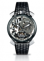 DESIGNER BRANDS GAGA MILANO Neymar Jr. Skeleton, Swiss hand winding cal., carbon fibre bezel, Ref. 5515INJ01QB