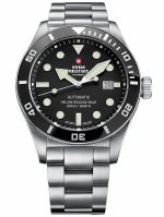  SWISS MILITARY BY CHRONO STEEL BLACK REF. SMA34075.01 AUTOMATIC DIVER 44MM 50ATM CAL. SW200