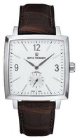 SPECIALITIES CLASSICAL 82 CARRÉ CAMBRÉ Ref. 17085.3532 (3536, 3537) steel-leather / silver (brown, black)-index-arabic