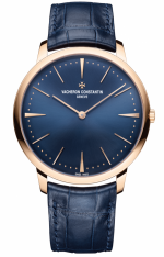 VACHERON CONSTANTIN PATRIMONY MANUAL WINDING REF. 81180/000R-B518 CAL. 1400, 18K 5N PINK GOLD, BLUE DIAL