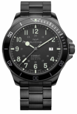 GLYCINE COMBAT SUB 46 ALL PVD BLACK REF. GL0256 SELF-WINDING CAL. GL224 30ATM