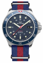 GLYCINE COMBAT SUB 46 STEEL BLUE 30ATM NATO STRAP REF. GL0257 SELF-WINDING CAL. GL224