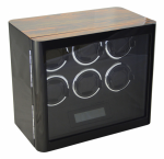 WATCH WINDERS Orbis Timeart OT03-L85ZB-L-AR Zebra Wood Handfinish for 6 automatic watches