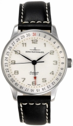 ZENO-WATCH BASEL X-Large Retro Pointer date Steel White Ref. P554Z-e2 Self-Winding Cal. ETA2824