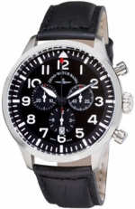 ZENO-WATCH BASEL Navigator NG Chronograph Quartz Steel Black 44MM  5 ATM Ref. 6569-5030Q-a1 Cal. RONDA 5030.D