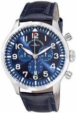 ZENO-WATCH BASEL Navigator NG Chronograph Quartz Steel Blue 44MM 5ATM Ref. 6569-5030Q-a4 Cal. RONDA 5030.D