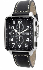 ZENO-WATCH BASEL Square SQ Pilot Chronograph Date Ref. 150TVD-a1 Self-Winding Cal. Valjoux 7750