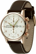 ZENO-WATCH BASEL Magellano Chronograph Bicompax 18K Rose Gold Ref. 6069BVD-RG-f2 Self-Winding Cal. Valjoux 7750