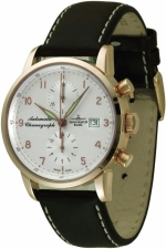 ZENO-WATCH BASEL Magellano Chronograph Bicompax 18K Yellow Gold Ref. 6069BVD-GG-f2 Self-Winding Cal. Valjoux 7750