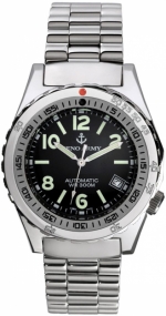 ZENO-WATCH BASEL Army Diver Navy Retro Automatic Diver All-Steel 30ATM Ref. 465N-a1M ETA 2824 Caliber
