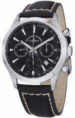 ZENO-WATCH BASEL Gentleman Automatic Chronograph 7753 steel-black Ref. 6662-7753-g1  Cal. Valjoux 7753