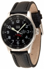 ZENO-WATCH BASEL X-Large Retro Black Big Date Power Reserve Ref. P590-s1 SOPROD 9090BD RDM Self-Winding Cal. Ltd/50