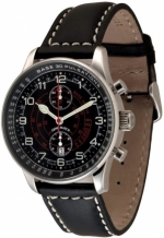 ZENO-WATCH BASEL X-Large Pilot Chrono Pulsometer Ref. P557BVD-a1-Puls Valjoux 7750M Chronograph Caliber