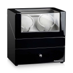 WATCH WINDERS Designhütte San Diego 2 Ref. 70005-51 black - winds 2, stores 3 timepieces