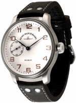ZENO-WATCH BASEL Giant Retro WINDER 50 WHITE-COPPER REF. 10558-9-f2 UNITAS 6497 MANUALLY WOUND CAL.