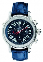 GIO MONACO Galileo Chrono Diamonds 321 - Diamonds: 1.00 carat  - Valjoux 7753 - Deployante buckle