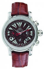 GIO MONACO Galileo Chrono Diamonds 322 - Diamonds: 1.00 carat  - Valjoux 7753 - Deployante buckle
