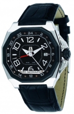 GIO MONACO Medusa GMT TH 720 Black - Automatic Caliber ETA 2893-2