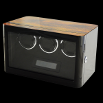 WATCH WINDERS Orbis Timeart Ref. OT03-T85ZB-L-AR top quality winder for 3 timepieces - flex holder, digital control
