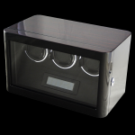 WATCH WINDERS Orbis Timeart Ref. OT03-T85EB-L-AR top quality winder for 3 timepieces - flex holder, digital control