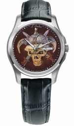 L'DUCHEN Art Collection VIKING SKULL STEEL REF. D 183.1 - 85  SELF-WINDING ETA CAL.