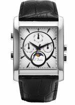 L'DUCHEN Chrono Multifunction ECLIPTIQUE White Ref. D 537.11.32 Ronda Quartz Cal. 36x38MM