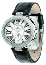 GIO MONACO Diva 107 Polished Steel Diamonds (1.9 carat) White Quartz Cal. ETA 980.163