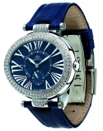 GIO MONACO Diva 104 Polished Steel Diamonds (1.9 carat) Blue Quartz Cal. ETA 980.163