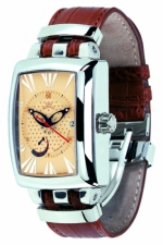GIO MONACO Billionaire Power Reserve 205 Polished Steel Tonneau Self-Winding Cal. ETA 2897