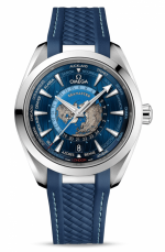 OMEGA SEAMASTER AQUA TERRA 150M CO‑AXIAL MASTER CHRONOMETER GMT WORLDTIMER 43 MM REF. 220.12.43.22.03.001
