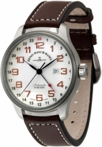 ZENO-WATCH BASEL Oversized (OS) retro GMT (Dual Time) Ref. 8563-f2  self-winding cal. ETA 2893  Limited Edition (300)