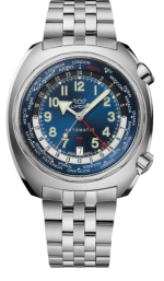 GLYCINE AIRMAN SST 43 GMT AUTOMATIC REF. GL0310 BLUE - STEEL GL293 SELF-WINDING CAL.