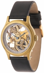 ZENO-WATCH BASEL Medium Size Pilot Winder Ref. 4187-S-Br-9 Skeleton Rose Gold PVD