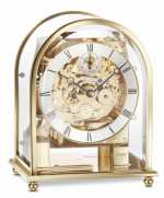 CLOCKS BRACKET & MANTEL KIENINGER CONTEMPORARY MANTEL CLOCK REF. 1226-01-04 BRASS