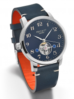 PILO & Co Tempo P0565HAS Open Heart Slim Line Automatic - Blue Ceramic Dial