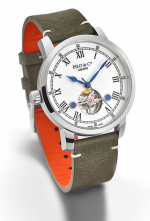 PILO & Co Tempo P0560HAS Open Heart Slim Line Automatic - White Ceramic Dial