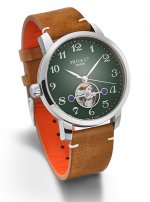 PILO & Co Tempo P0564HAS Open Heart Slim Line Automatic - Green Ceramic Dial