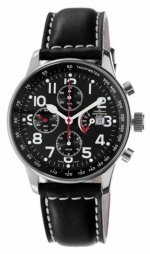 ZENO-WATCH BASEL X-Large Pilot Chrono Power Reserve Ref. P557TVDPR-a1 decorated movement Soprod 7750RM