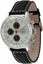 ZENO-WATCH BASEL X-Large Retro Chronograph Day-Date Panda Dial Ref. P557TVDD-e2 Cal. Valjoux 7750
