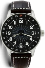 ZENO-WATCH BASEL X-Large Pilot World Timer Ref. P554WT-a1 City Disc ETA 2893-3 self-winding caliber Ltd/300
