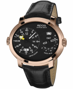 EPOS Oeuvre D’Art 3400LE Ref. 3400.122.24.35.25 Dual Timer, Reverse 24h 2nd Time Zone, Cal. 2 X ETA 2671