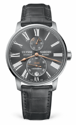 ULYSSE NARDIN Marine Torpilleur 42mm Ref. 1183-310/42-BQ Sunray Grey Dial Self-Winding Chronometre UN-118 Caliber