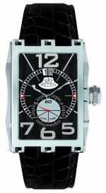 GIO MONACO Mac V TH 580 Precision Quartz Black Dial - Big Date - Small Seconds - Ronda 6004 B