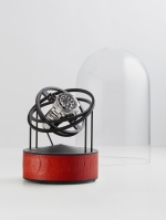 WATCH WINDERS Bernard Favre Ref. 101043 Black Rings - Black Base & Red Ostrich Leather - Limited edition of 25