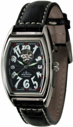 ZENO-WATCH BASEL Tonneau Retro open heart ref. 8085U-h1  ETA 8284 automatic calibre