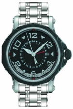 GIO MONACO Hypnos GMT 677 S self-winding ref. 677-1 ETA 2893 movement SS bracelet 46mm 5ATM