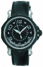 GIO MONACO Hypnos GMT 677 self-winding ref. 677 ETA 2893 movement SS bracelet 46mm 5ATM